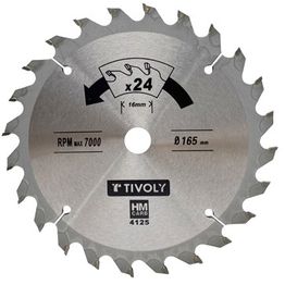 Pyörösahanterä Tivoly 210 × 30mm, 24 hammasta