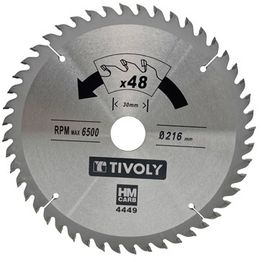 Pyörösahanterä Tivoly 216 × 30 × 2,55/1,7mm