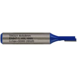 Suorajyrsin Tivoly, 4x8mm