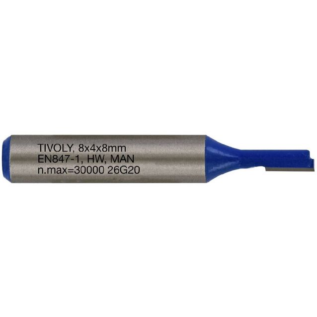 Suorajyrsin Tivoly, 4x8mm