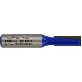 Suorajyrsin Tivoly, 6x8mm