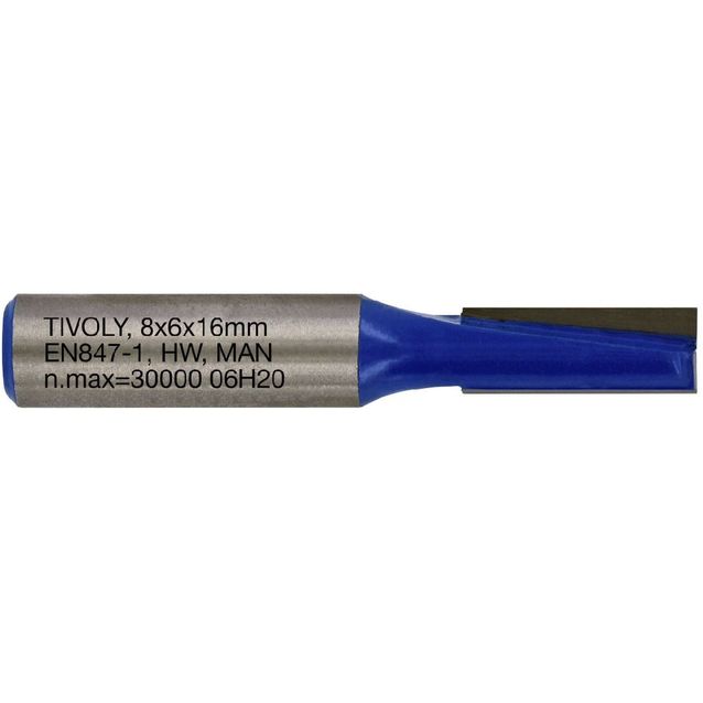 Suorajyrsin Tivoly, 6x8mm