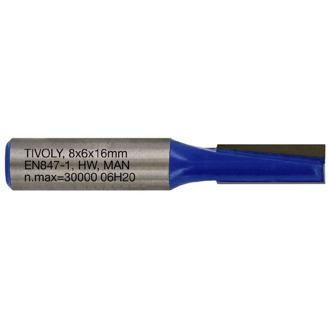 Suorajyrsin Tivoly, 8x8mm