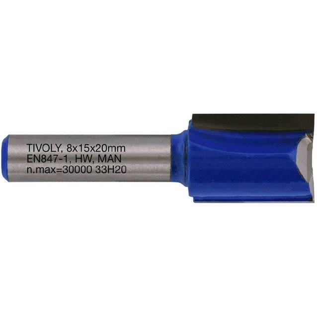 Suorajyrsin Tivoly, 15x8mm