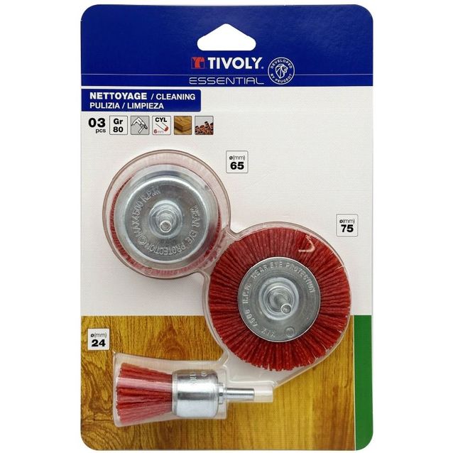 Nailonharjasarja porakoneelle Tivoly 6mm varsi