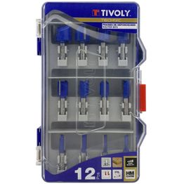 Jyrsinteräsarja Tivoly HM Diamond, 5–25mm, 12 kpl