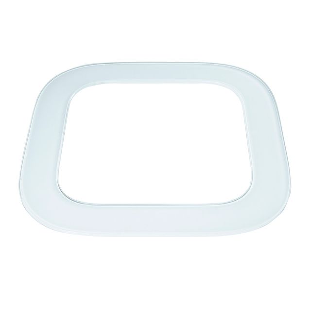 Lasinen integrointikaulus Tulikivi neliö vaalea