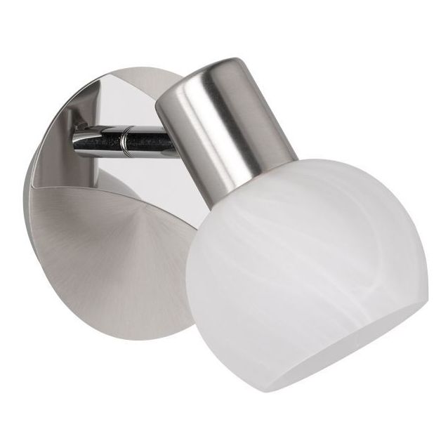 Spottivalaisin Trio Antibes 1-osainen, E14, harjattu teräs