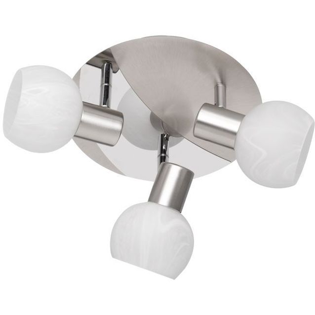 Spottivalaisin Trio Antibes 3-osainen, 22cm, 3xE14, harjattu teräs