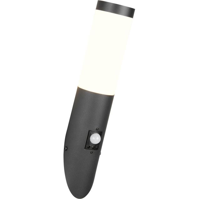 Ulkoseinävalaisin Trio Trioto E27 mattamusta/valkoinen liiketunnistin