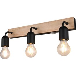 Seinävalaisin Trio Arturo H2O 3-osainen E27 puu/musta