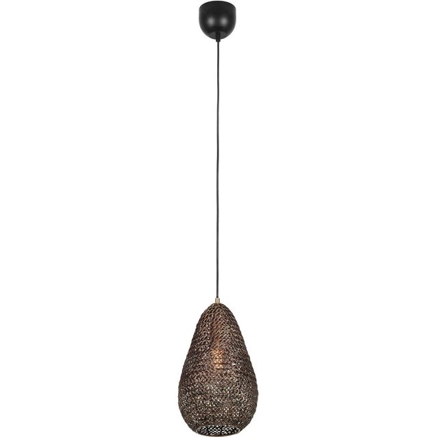 Riippuvalaisin Trio Ziva, E27, mattamusta/antiikkimessinki