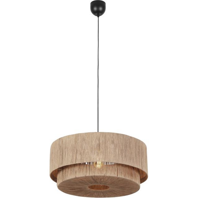 Riippuvalaisin Trio Smilla, 1-os, 60cm, E27, luonnonväri/rottinki