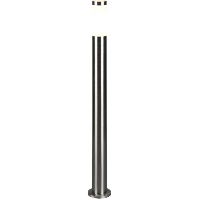 Pylväsvalaisin Trio Trioto 80cm E27 harjattu teräs/valkoinen