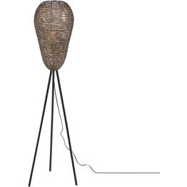 Lattiavalaisin Trio Ziva, E27, mattamusta/antiikkimessinki