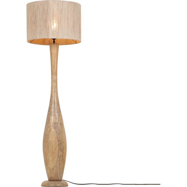 Lattiavalaisin Trio Toba E27 puu/beige