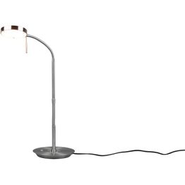 LED-pöytävalaisin Trio Monza harjattu teräs