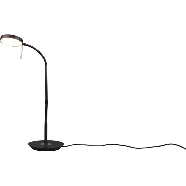 LED-pöytävalaisin Trio Monza, musta