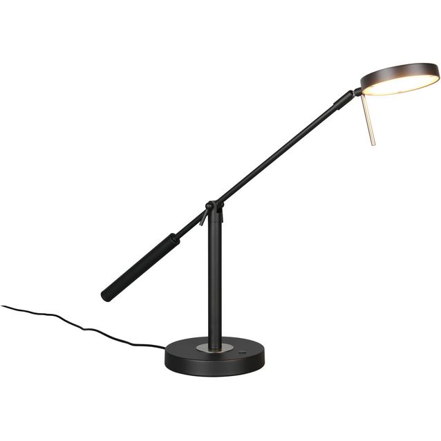 Pöytävalaisin Trio Monza LED 52cm mattamusta