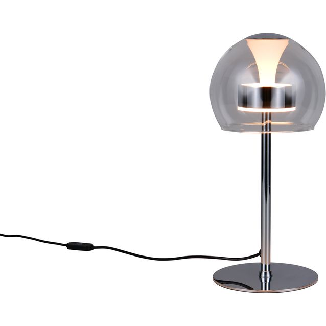 Pöytävalaisin Trio Flynt LED kromi