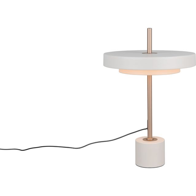 Pöytävalaisin Trio Keaton LED lämmin harmaa