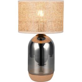 Pöytävalaisin Trio Tara, E27, beige/kromattu, eri kokoja