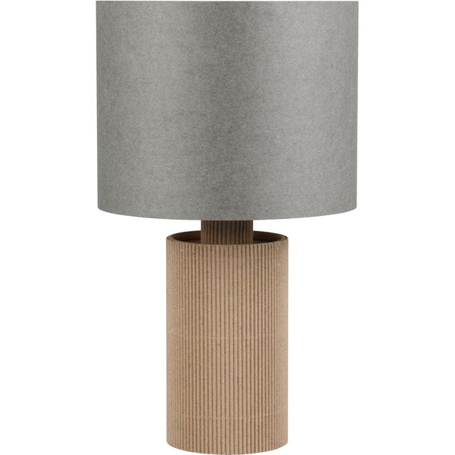 Pöytävalaisin Trio Canio, 28.5cm, E14, ruskea/harmaa