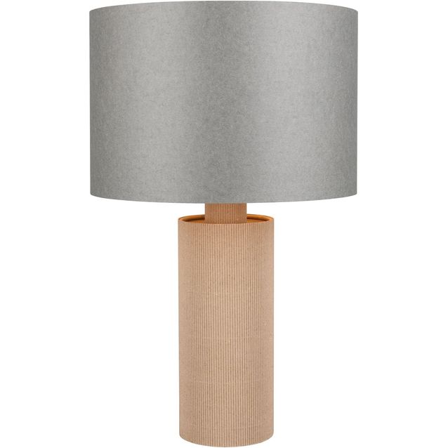 Pöytävalaisin Trio Canio, 48cm, E27, ruskea/harmaa