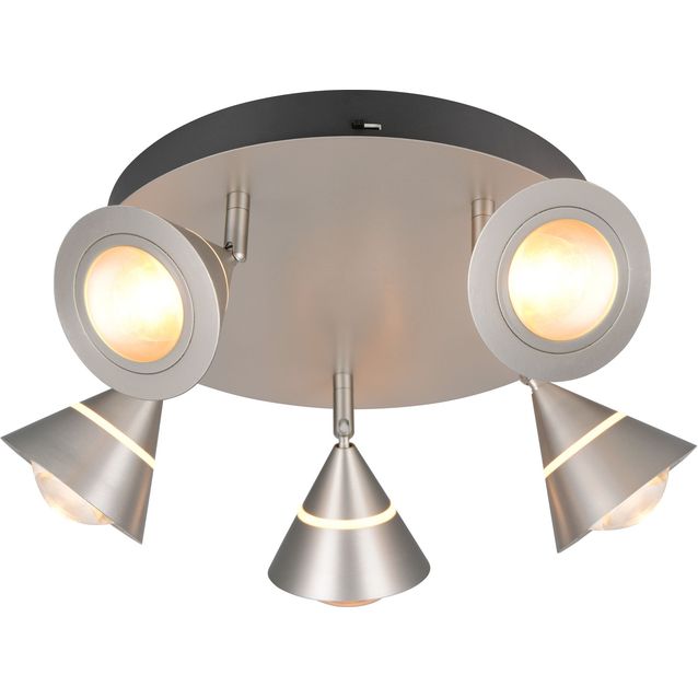 Kattovalaisin Trio Romeo LED harjattu teräs