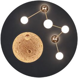 LED-kattovalaisin Trio Zodiac, mattamusta