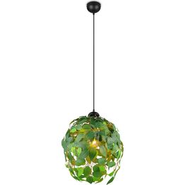 Riippuvalaisin Trio Leavy 38cm E27 vihreä