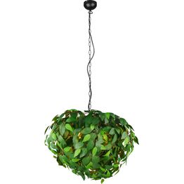 Riippuvalaisin Trio Leavy 70cm 4xE14 vihreä