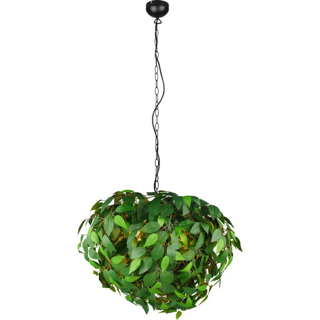 Riippuvalaisin Trio Leavy 70cm 4xE14 vihreä