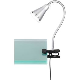 LED-pöytävalaisin Trio Arras LED 3.8W, IP20, Ø70x400 mm, titaani nipistimellä