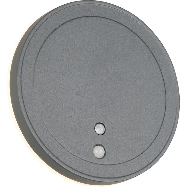 Ulkoseinävalaisin Trio Fortaleza LED Ø14cm ladattava liike- ja hämärätunnistin antrasiitti