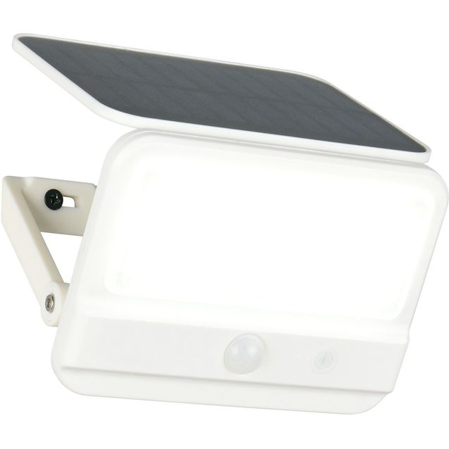 Aurinkokennoseinävalaisin Trio Viamao LED ladattava liike- ja hämärätunnistin 4000K valkoinen