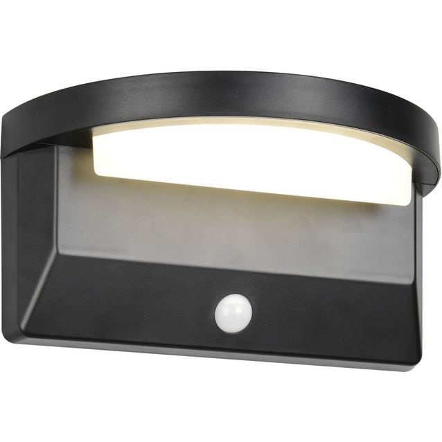 Seinävalaisin Trio Moro, aurinkokenno/hybridi, ladattava, liike- ja hämärätunnistin, 4000K, mattamusta