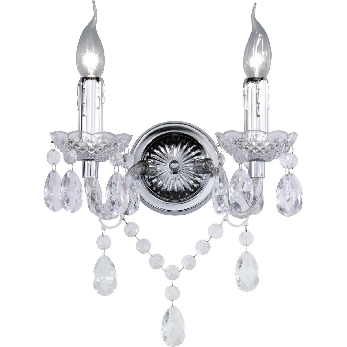 Seinävalaisin Luster 270x160x320 mm 2-osainen kirkas