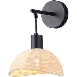 Seinävalaisin Trio Calvi E14 mattamusta/luonnollinen väri