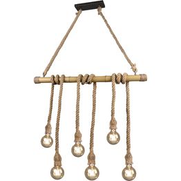 Riippuvalaisin Trio Wilma E27 bambu/sisal