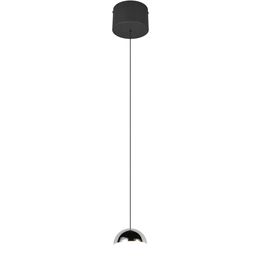 Riippuvalaisin Trio Senta LED 1-osainen 4000K mattamusta/kromi