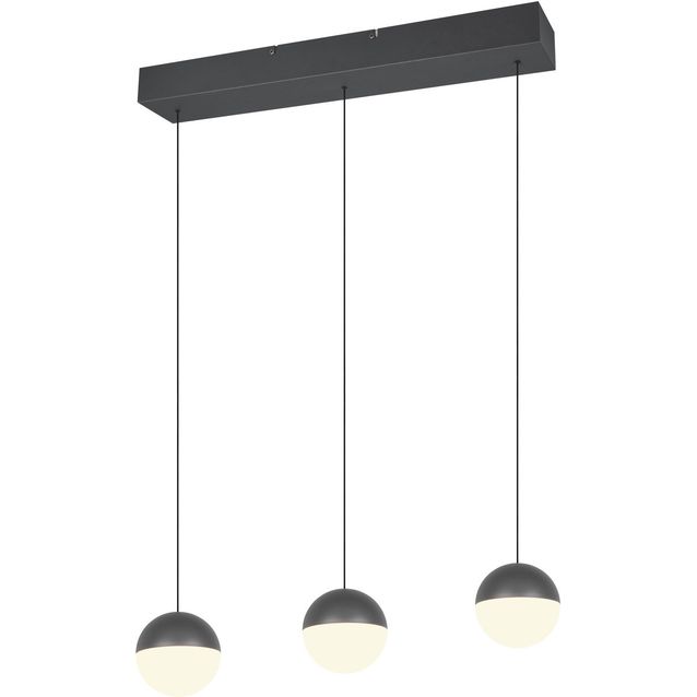 Riippuvalaisin Trio Senta LED 3-osainen 60cm 3000K antrasiitti