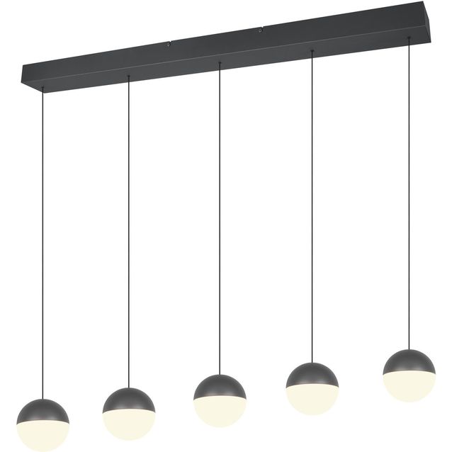 Riippuvalaisin Trio Senta LED 5-osainen 3000K antrasiitti