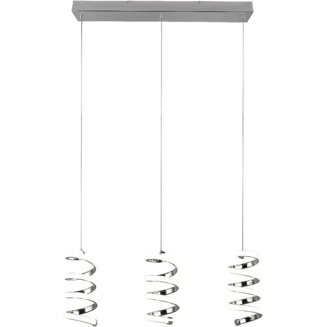 LED-riippuvalaisin Trio Laola, 3-os, kromi, 4000K