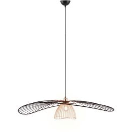 Riippuvalaisin Trio Lauris Ø100cm E27 mattamusta/kulta