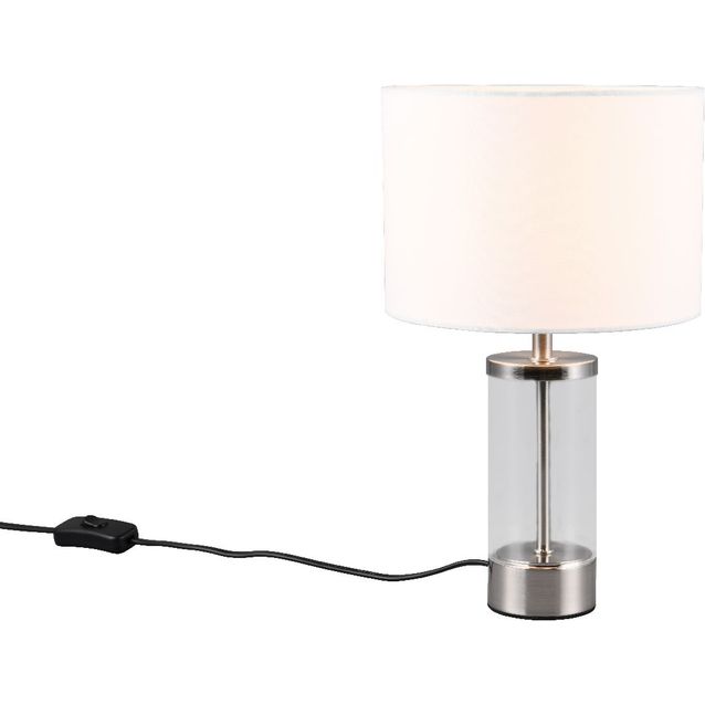 Pöytävalaisin Trio Grazia, E14, harjattu teräs/valkoinen