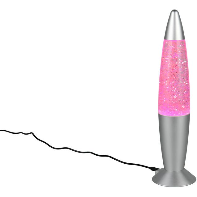 Pöytävalaisin Trio Fame 34.5cm LED RGB titaani