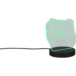 Pöytävalaisin Trio Joy LED RGB musta