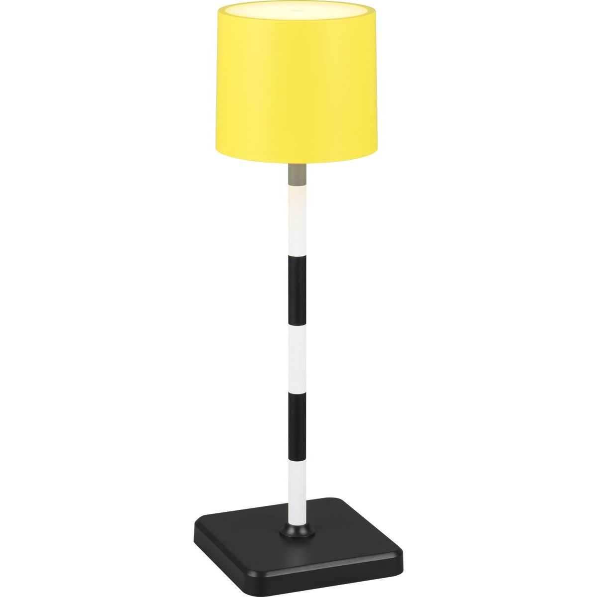 Ladattava LED-ulkopöytävalaisin Trio Fernandez keltainen