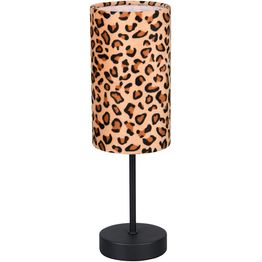 Pöytävalaisin Trio Pardina 36.5cm E14 mattamusta/leopardi